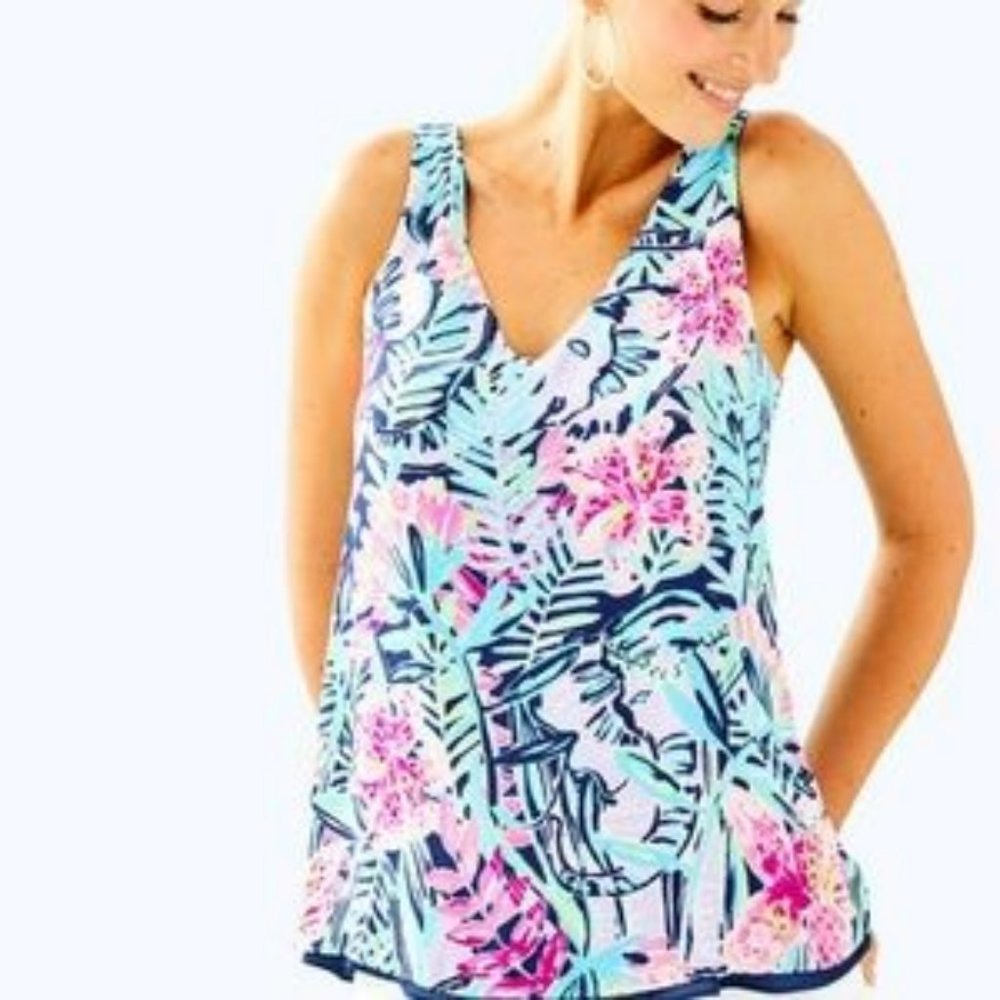 Lilly Pulitzer Florin Reversible Top - Size XS